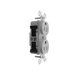 Pass and Seymour Powerhold Duplex Receptacle 15A/125V Gray (TR15DVSGRY)