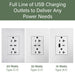 Pass and Seymour Adorne 65W USB Outlet Plus-Size Type C 20A Tamper-Resistant White (ARTRUSB20PD65W4)