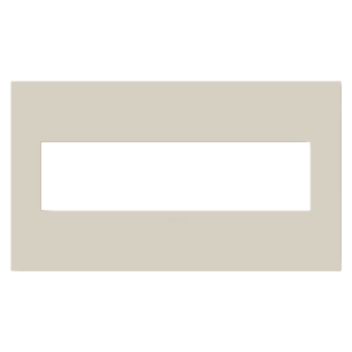 Pass and Seymour Adorne Screwless Wall Plate Painted Plastic 4-Gang Oatmeal (AWP4GOM)