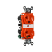 Pass and Seymour Duplex Receptacle Industrial Extra Heavy Duty Specification Grade 20A 125V Back And Side Wire Orange (5362AOR)