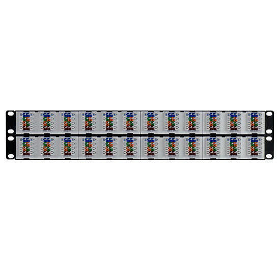 Pass and Seymour 48 Port Rack Mount Cat 6A Patch Panel (WP486A)