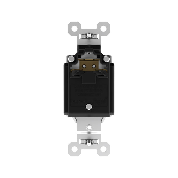 Pass and Seymour Plugtail Tamper-Resistant Receptacle Single 20A 125V Side/Back Wire Black (PTTR5361BK)