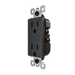 Pass and Seymour Radiant 15A 125V External Pressure Plated Outlet Tamper-Resistant Weather-Resistant Black (885TREXWRBK)