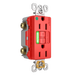 Pass and Seymour GFCI Power-Indicating Hospital-Grade Tamper-Resistant Receptacle 15A Red Green LED (1597HGTRPIRED)