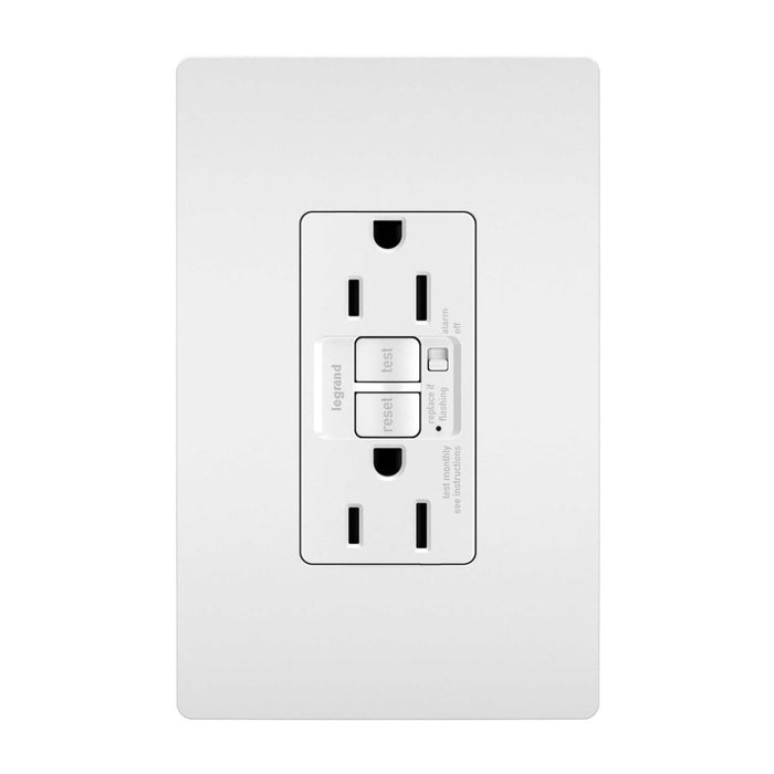 Pass and Seymour Self-Test GFCI Receptacle Tamper-Resistant Alarm Appliance 15A 125V White (1597TRAAPLW)