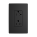 Pass and Seymour Powerhold Decorator Receptacle 20A/125V Black (TR26342DVSBK)