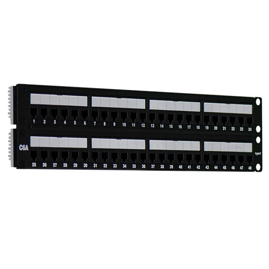 Pass and Seymour 48 Port Rack Mount Cat 6A Patch Panel (WP486A)