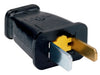 Pass and Seymour Double-Pole Double-Wire Straight Blade Connector Polarized 15A 125V Black (SA540BKCC10)