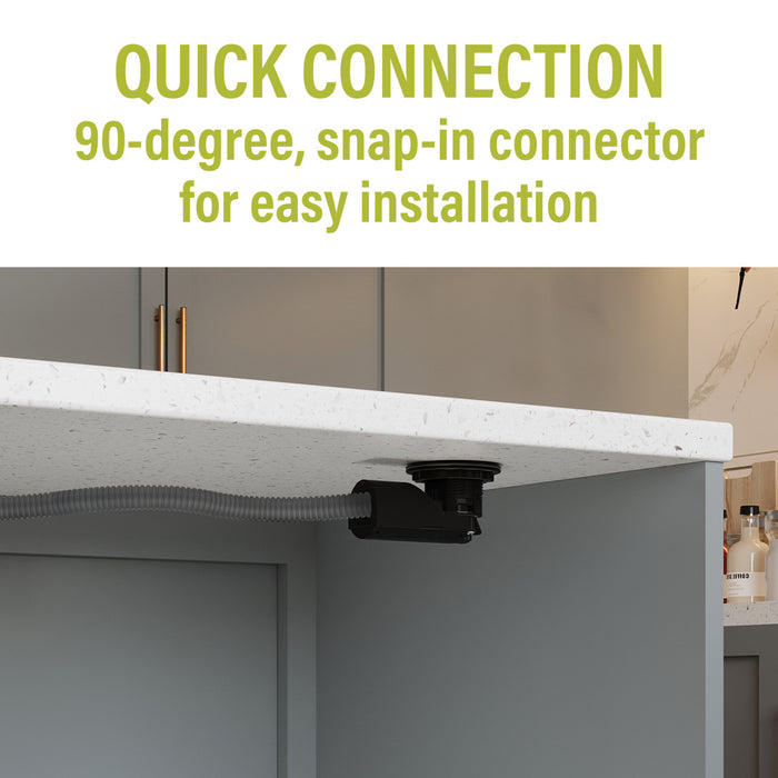 Pass and Seymour Single Kitchen Countertop Power Receptacle Tamper-Resistant 15A 125V Matte Black (CP498TR15BK)