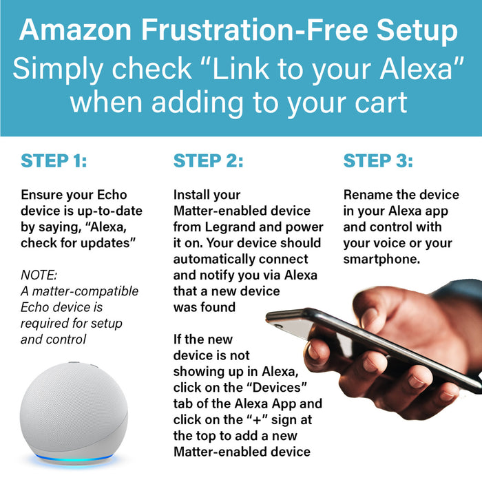 Pass and Seymour Radiant Smart Switch With Wi-Fi Matter-Enabled White (WWMRL10WH)
