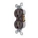 Pass and Seymour Receptacle Tamper-Resistant 15A 125V Back Wire CCA Brown (3232TREX)