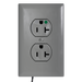 Pass and Seymour Plugtail Tamper-Resistant Half Controlled Duplex Receptacle 20A 125V Hospital-Grade Gray (PTTR8300CHGRY)