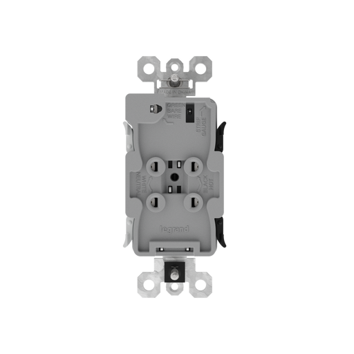 Pass and Seymour Powerhold Decorator Receptacle 15A/125V Blue (TR26242DVSBL)