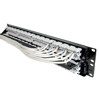 Pass and Seymour 48 Port Rack Mount Cat 6A Patch Panel (WP486A)