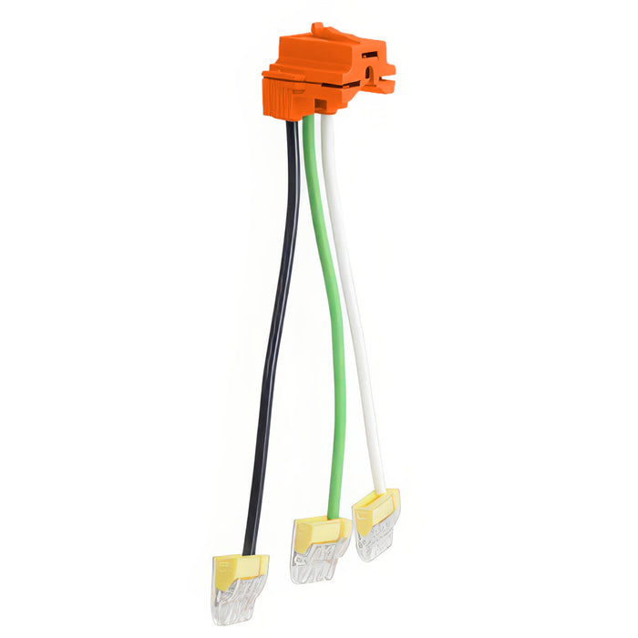 Pass and Seymour Plugtail #12 6 Inch THHN BP Orange Connector (PTRA6STRORBP)