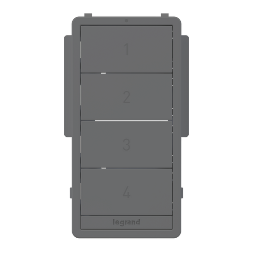 Pass and Seymour Radiant 4-Button Smart Scene Controller Color Change Kit Black (WNRCB40CKITBK)