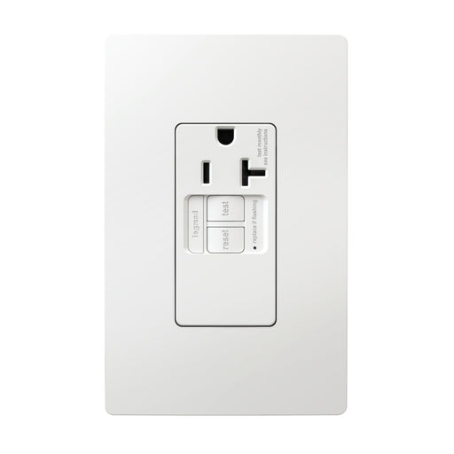 Pass and Seymour Radiant Self-Test Tamper-Resistant Single Appliance GFCI Receptacle 20A 125V White (2097TRSGLAPLW)