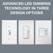 Pass and Seymour Trademaster Toggle Slide LED Dimmer 150W Single Pole 3-Way White (TSDL153PW)