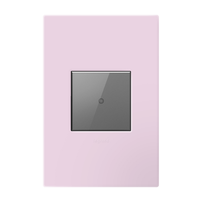 Pass and Seymour Adorne Wall Plate Painted Plastic 1G2 Rosa (AWP1G2RA)