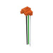 Pass and Seymour Plugtail #12 6 Inch THHN Stranded Orange Connector (PTRA6STROR)
