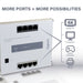 Pass and Seymour 8-Port Switch--4 Port Network/4 Port PoE Plus (DA8400WH)