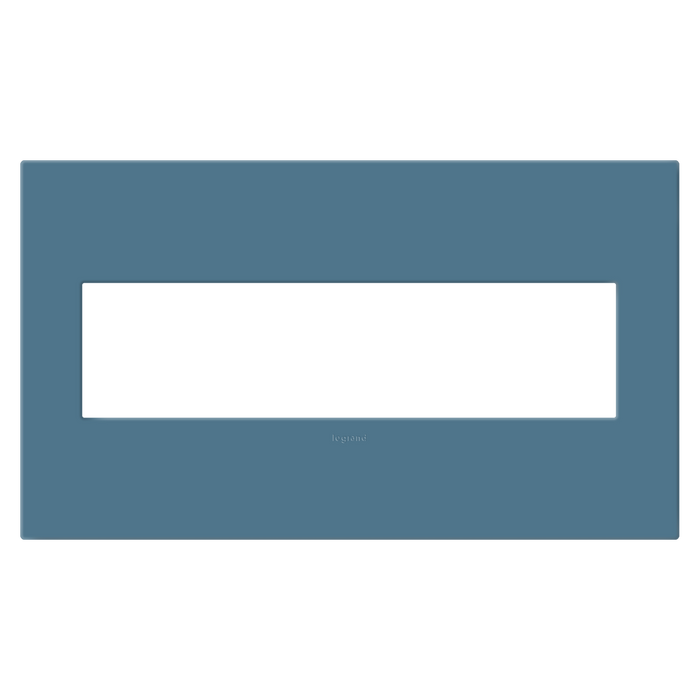 Pass and Seymour Adorne Screwless Wall Plate Painted Plastic 4-Gang Mystic (AWP4GMY)