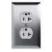 Pass and Seymour Tamper-Resistant Compact Dual Controlled Duplex Receptacle 20A 125V Hospital-Grade White (TR8300HCDW)