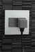 Pass and Seymour Adorne 15A 2-Gang Pop-Out Triplex Outlet Kit Magnesium (ARPTR1522GM2)