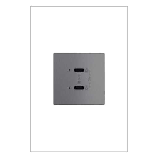 Pass and Seymour Adorne 65W USB Outlet Module Type C Magnesium (ARUSB65PDM4)