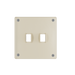 Pass and Seymour Mighty Mac WSP Series Security Wall Plate Switch/Toggle 2-Gang 10-Gauge Steel Ivory Allen Head Fasteners (WSPA2S2IVYPS)