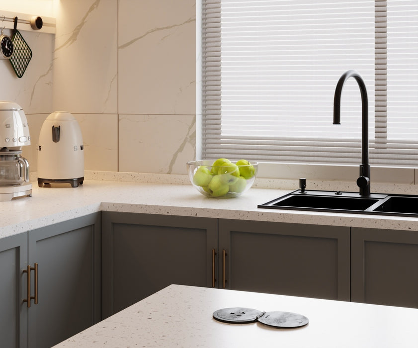 Pass and Seymour Kitchen Countertop Outlet Lid Matte Black (CP498LBK)