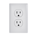 Pass and Seymour Trademaster 15A 125V Duplex Receptacle Tamper-Resistant External Pressure Plated Weather-Resistant White (3232TREXWRW)