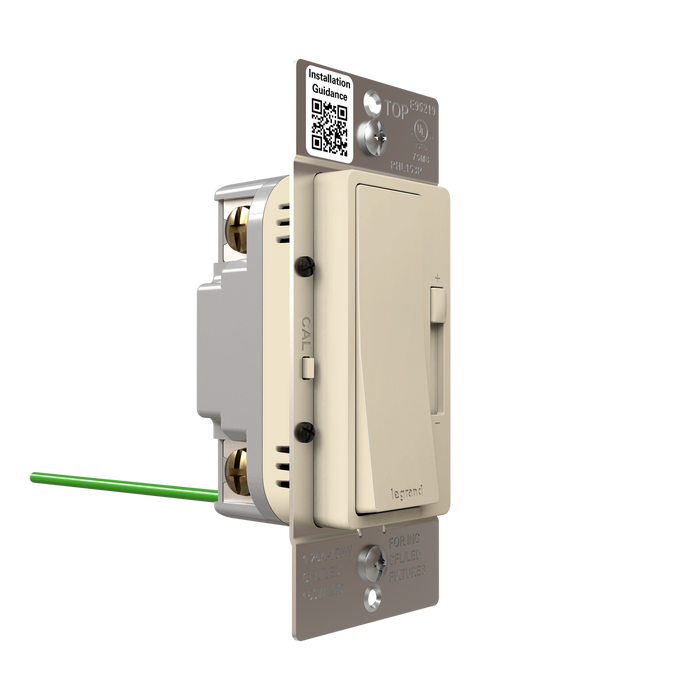 Pass and Seymour Radiant LED Dimmer 150W Single Pole 3-Way Light Almond (RHL153PLA)