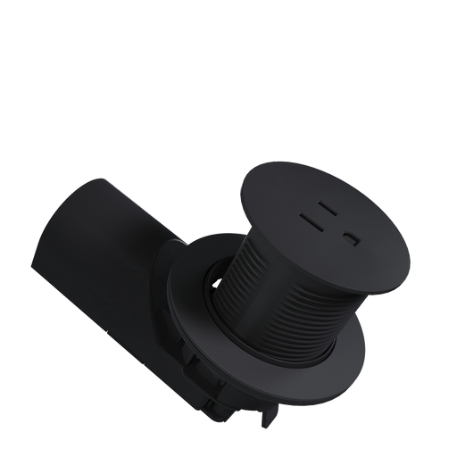 Pass and Seymour Single Kitchen Countertop Power Receptacle Tamper-Resistant 15A 125V Matte Black (CP498TR15BK)