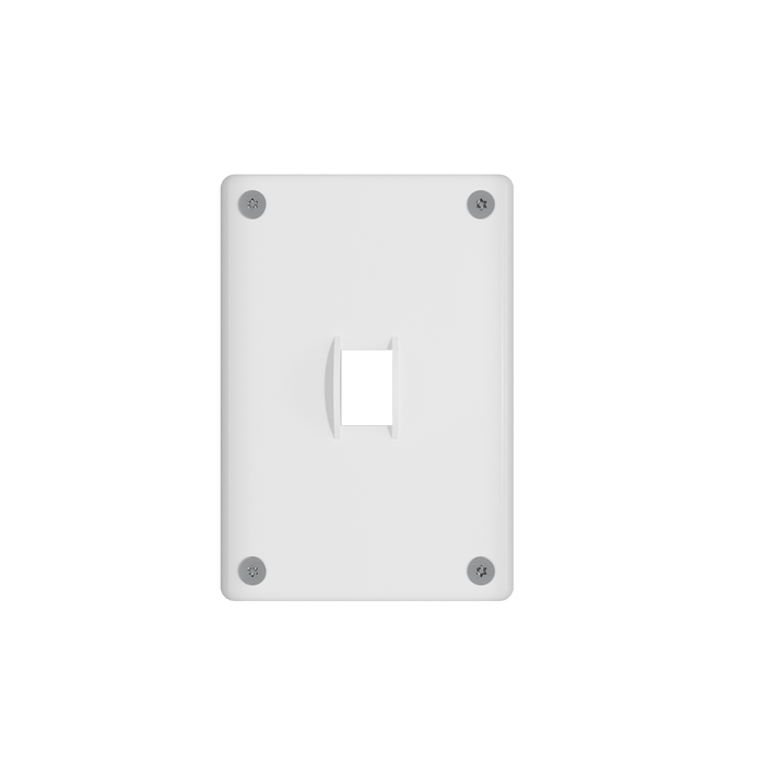 Pass and Seymour Mighty Mac WPP Series Security Wall Plate Switch/Toggle 1-Gang 14-Gauge Steel White Torx T-20 Head Fasteners (WPP01S1PS)