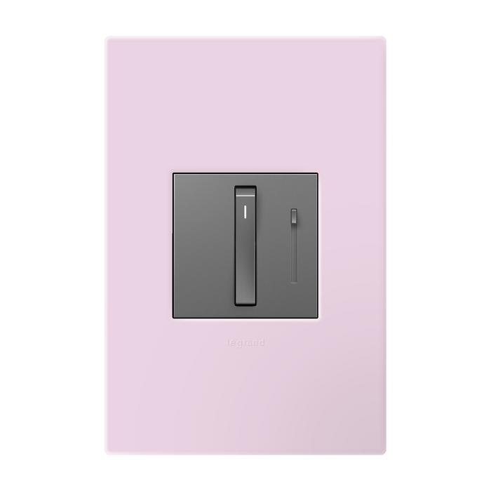 Pass and Seymour Adorne Wall Plate Painted Plastic 1G2 Rosa (AWP1G2RA)