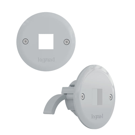 Pass and Seymour Mini Keystone Pass Through Grommet White 2-Pack (HT3401SWH2PK)