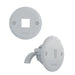Pass and Seymour Mini Keystone Pass Through Grommet White 2-Pack (HT3401SWH2PK)