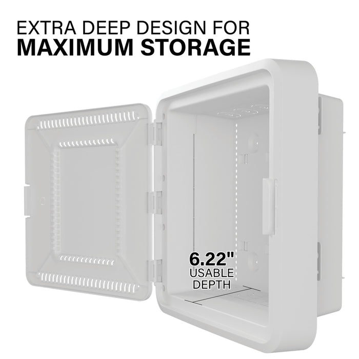 Pass and Seymour Plastic 15 Inch Full Enclosure Deep Trim/Hinged Cover (ENP1550DNA)
