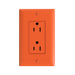 Pass and Seymour Powerhold Decorator Receptacle 15A/125V Orange (TR26242DVSOR)