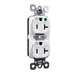 Pass and Seymour Plugtail Tamper-Resistant Dual Controlled Duplex Receptacle 20A 125V Hospital-Grade White (PTTR8300CDW)