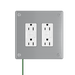 Pass and Seymour Mighty Mac WPP Series Security Wall Plate Decorator Opening 2-Gang 14-Gauge Stainless Steel Brushed Stainless Steel Torx T-20 Head Fasteners (WPP62G1PS)