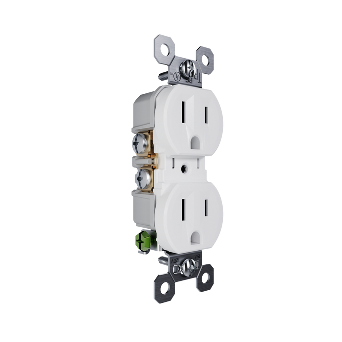 Pass and Seymour Receptacle Tamper-Resistant 15A 125V Back Wire CCA White (3232TREXW)