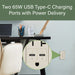 Pass and Seymour 65W Power Delivery USB Outlet Type C Tamper-Resistant Duplex 20A Ivory (TR20USBPD65I)