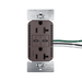 Pass and Seymour 65W Power Delivery USB Outlet Type C Tamper-Resistant Duplex 20A Brown (TR20USBPD65)