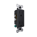 Pass and Seymour Radiant 15A 125V External Pressure Plated Outlet Tamper-Resistant Weather-Resistant Black (885TREXWRBK)