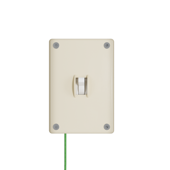 Pass and Seymour Mighty Mac WSP Series Security Wall Plate Switch/Toggle 1-Gang 10-Gauge Steel Ivory Torx T-20 Head Fasteners (WSPA1S1IVYPS)