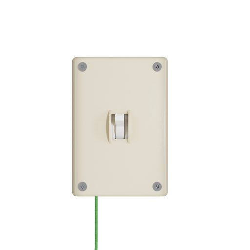 Pass and Seymour Mighty Mac WSP Series Security Wall Plate Switch/Toggle 1-Gang 14-Gauge Stainless Steel Ivory Torx T-20 Head Fasteners (WSP31S1IVYPS)