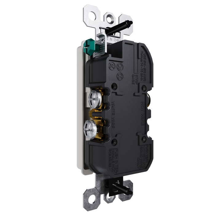 Pass and Seymour Radiant 15A 125V External Pressure Plated Outlet Tamper-Resistant Weather-Resistant Gray (885TREXWRGRY)