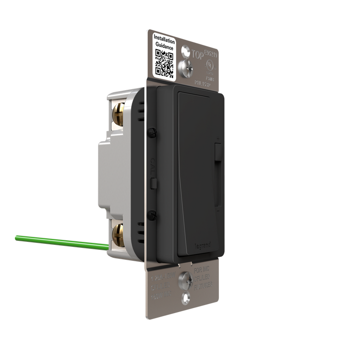 Pass and Seymour Radiant LED Dimmer 150W Single Pole 3-Way Black (RHL153PBK)